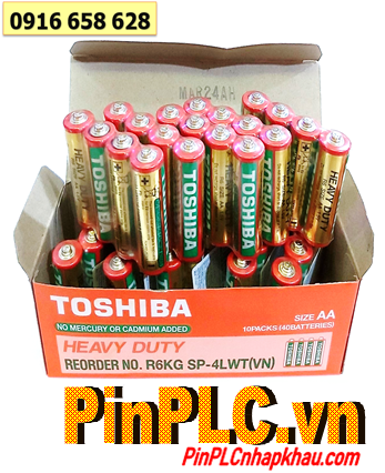 COMBO hộp 40viên Pin AA 1.5v Toshiba R6KG SP-4TGTEV chính hãng _Giá chỉ 135.000đ/ hộp 40viên